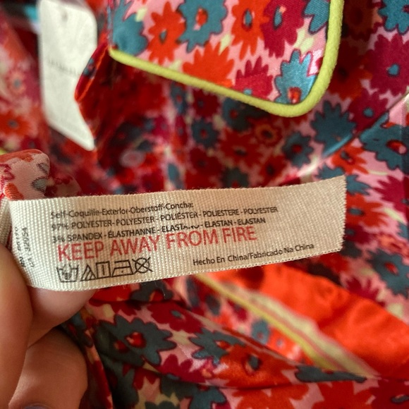 Free People Pillow Talk Satin PJ Pajama Set Retro Floral NWT - Picture 10 of 12